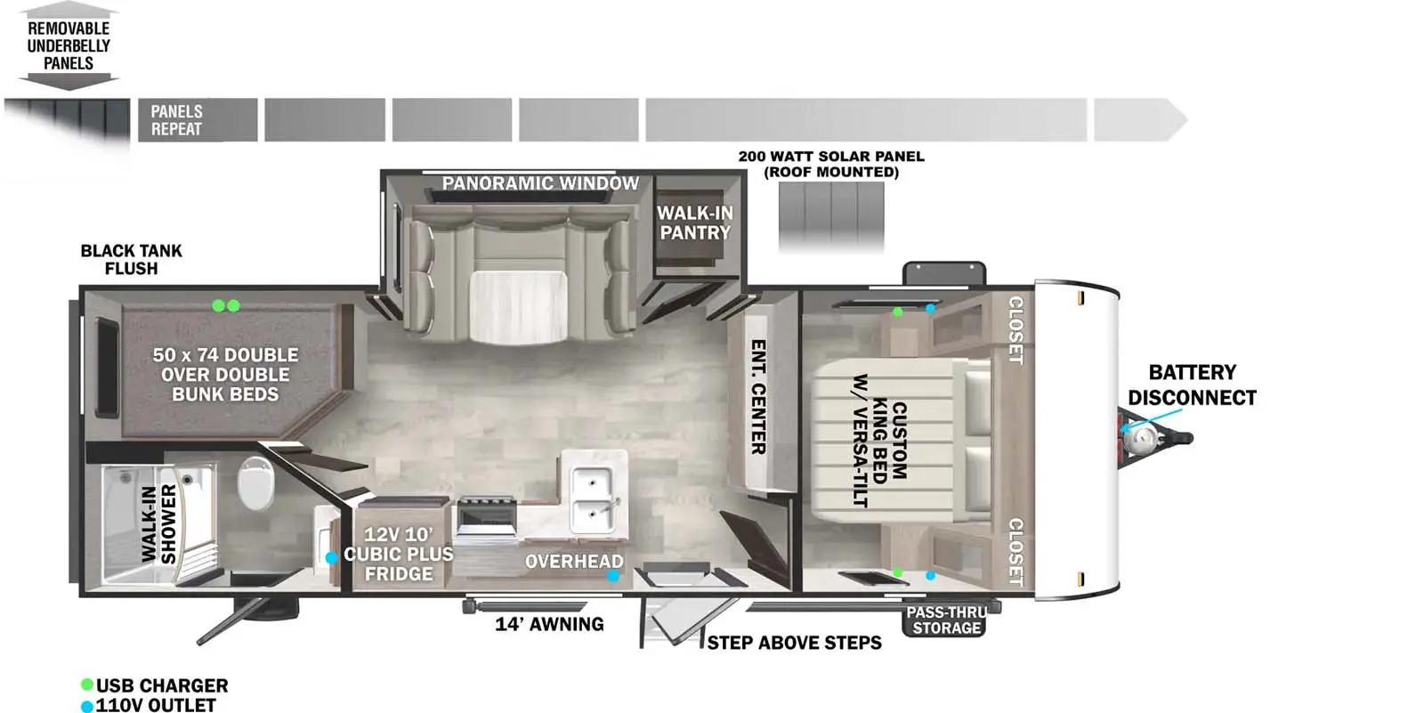241BHXL Floorplan Image